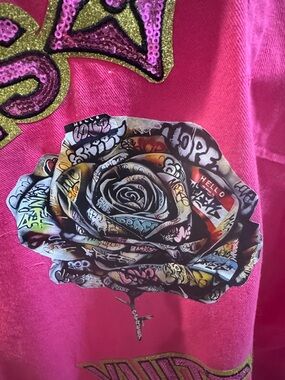 Women’s ' Hot Pink Graphic Rose jacket